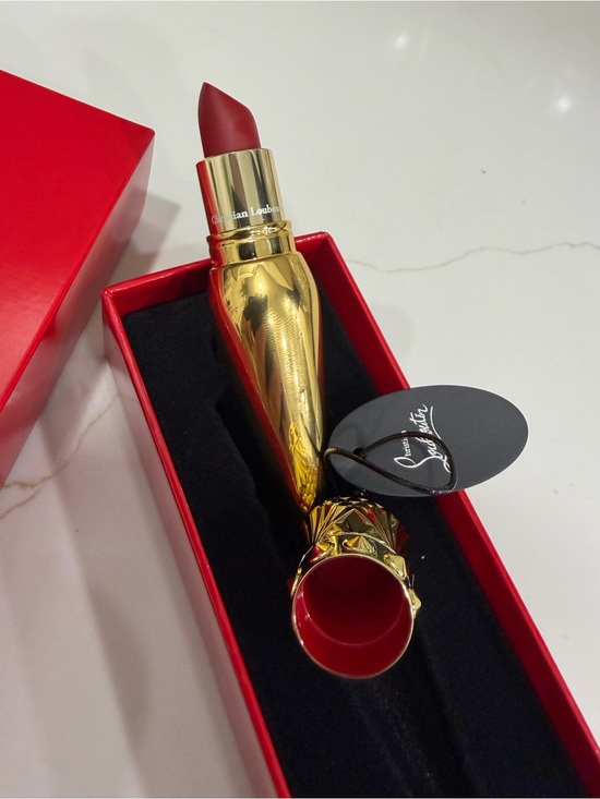 Christian Louboutin Other - Christian Louboutin Gold-Cased Matte Red Lipstick
